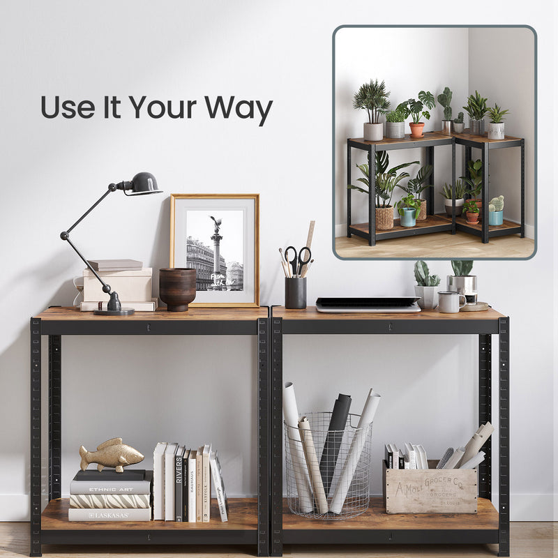 120x60x200cm 5 Tier Steel Shelving Unit for Garage Shed and Utility Storage Heavy Duty Design by Songmics