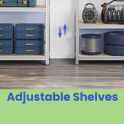 120x60x200cm 5 Tier Steel Shelving Unit for Garage Storage Heavy Duty and Adjustable by Songmics