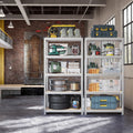 90x40x180cm 5 Tier Metal Storage Shelving Unit Boltless Freestanding Rack for Garage or Shed by Songmics