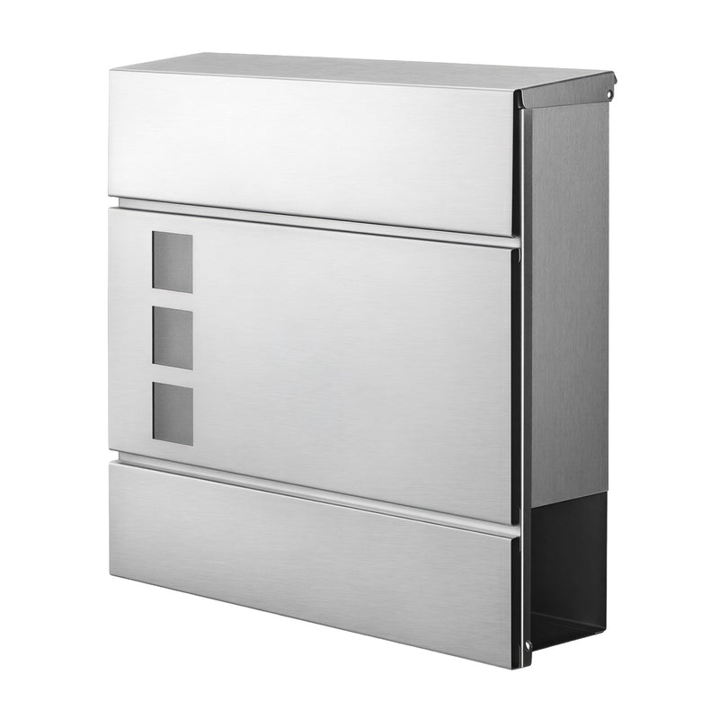 Mailbox with Secure Lock Stainless Steel 37x37cm by SONGMICS