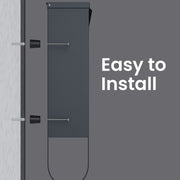 Wall Mounted Mailbox with Copper Lock Cylinder Weatherproof Steel Design by Songmics