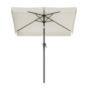 Beige Patio Parasol For Garden Shade With 2-Way Tilting UPF50+ Canopy & Steel Pole by SONGMICS Songmics