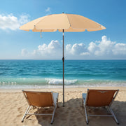 160 cm Garden Parasol with UPF 50 Plus UV Protection Ideal for Outdoor Shade by Songmics