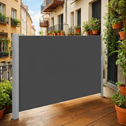 Extendable Side Awning Privacy Screen 180 x 300 cm UV Resistant Waterproof by Songmics