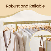 Heavy Duty Adjustable Clothes Rail with Wheels for Home or Garage Storage by Songmics