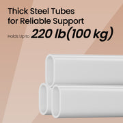 Adjustable Heavy Duty Clothes Rack with Wheels for Hanging Garments 92â€“132 cm Wide by Songmics