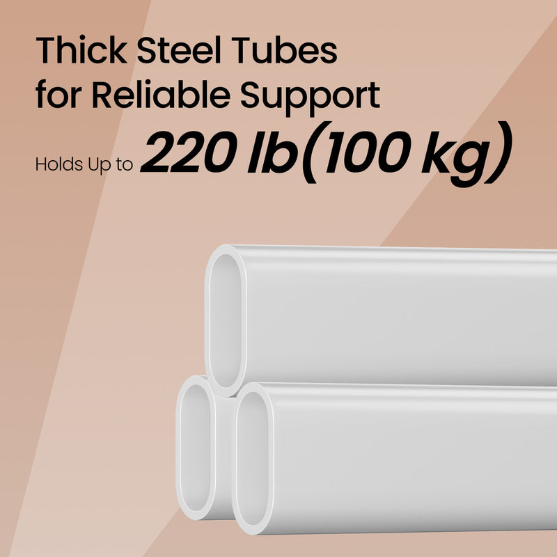 Adjustable Heavy Duty Clothes Rack with Wheels for Hanging Garments 92â€“132 cm Wide by Songmics