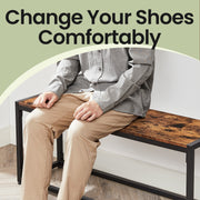 Coat Rack with Shoe Storage and Bench Hall Tree for Hallway Entryway Organisation by Vasagle