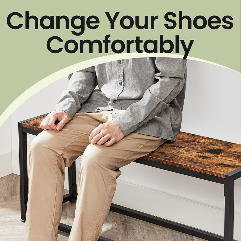 Coat Rack with Shoe Storage and Bench Hall Tree for Hallway Entryway Organisation by Vasagle