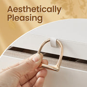 Two Layer Jewellery Box with Handle and Removable Tray for Organised Storage by Songmics