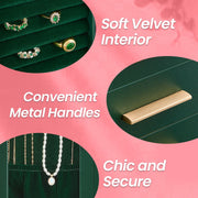 360 Degree Rotating Jewellery Box with 5 Drawers for Organised Storage by Songmics