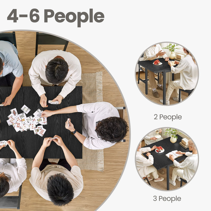 Extendable Drop Leaf Dining Table for Small Spaces Compact Folding Design by Vasagle