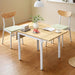 Drop Leaf Folding Dining Table Space Saving Extendable Design for Small Rooms by Vasagle