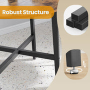 Round Dining Table for Kitchen or Dining Room Small Space Friendly Wood Finish by Vasagle