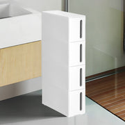 Slim Storage Trolley with 4 Drawers and Wheels for Kitchen or Bathroom by Songmics