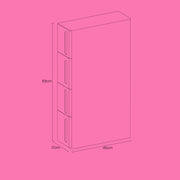 Slim Storage Trolley with 4 Drawers and Wheels for Kitchen or Bathroom by Songmics