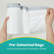 Drawstring Bin Bags for 15 to 20 Litre Kitchen Bins Strong and Pre Separated by Songmics