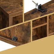 Kids Wooden Bookcase with 5 Storage Compartments for Bedroom or Playroom by Vasagle