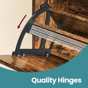 Shoe Storage Cabinet with Adjustable Dividers Holds 8 to 12 Pairs by Vasagle