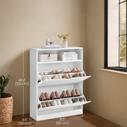 Shoe Storage Cabinet With Adjustable Dividers Fits 11 to 16 Pairs by Vasagle