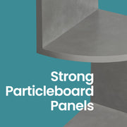 5 Tier Wall Mounted Corner Shelf Floating Bookshelf for Bedroom or Living Room by Vasagle