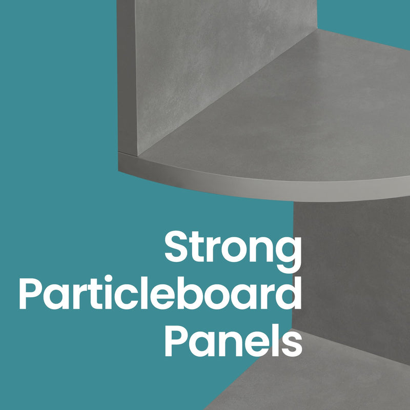 5 Tier Wall Mounted Corner Shelf Floating Bookshelf for Bedroom or Living Room by Vasagle