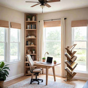 9 Tier Tree Bookshelf Large Freestanding Bookcase for Home Office or Living Room by Vasagle