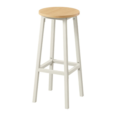 Set of 2 Rustic Kitchen Bar Stools with Sturdy Footrest by Vasagle VASAGLE