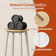 Set of 2 Rustic Kitchen Bar Stools with Sturdy Footrest by Vasagle VASAGLE