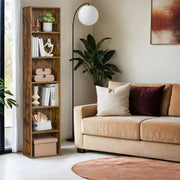 6 Tier Bookshelf with Open Shelves for Home Office or Living Room Storage by Vasagle