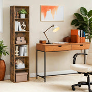 6 Tier Bookshelf with Open Shelves for Home Office or Living Room Storage by Vasagle