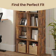 10 Cube Shelving Unit Bookcase Storage Organiser for Living Room and Office by Vasagle
