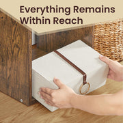 10 Cube Shelving Unit Bookcase Storage Organiser for Living Room and Office by Vasagle