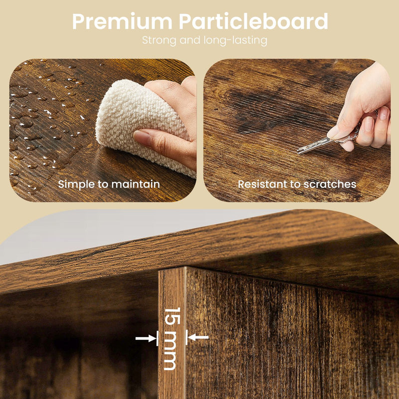 10 Cube Shelving Unit Bookcase Storage Organiser for Living Room and Office by Vasagle