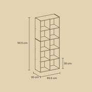 10 Cube Shelving Unit Bookcase Storage Organiser for Living Room and Office by Vasagle