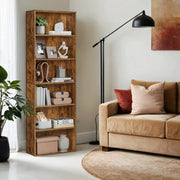 Tall 6 Shelf Bookcase for Home Office or Living Room Storage Display by Vasagle, 24x40x178.5cm