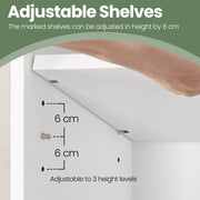 6 Tier Wooden Bookcase with Open Shelves for Home Office or Living Room by Vasagle