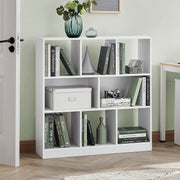 8 Cube Storage Bookcase Freestanding Shelving Unit for Living Room or Office by Vasagle