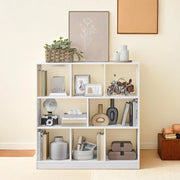 8 Cube Storage Bookcase Freestanding Shelving Unit for Living Room or Office by Vasagle