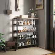 5 Tier Freestanding Shoe Rack with Storage Shelves and Top for Entryway or Closet by Vasagle