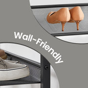 5 Tier Freestanding Shoe Rack with Storage Shelves and Top for Entryway or Closet by Vasagle