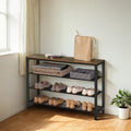 3 Tier Entryway Shoe Rack Organiser with Open Shelves for Hallway or Living Room by Vasagle