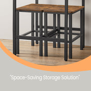 3 Piece Bar Table and Stools Set with High Dining Table and 2 Chairs for Kitchen by Vasagle