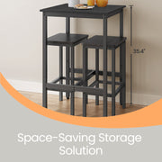 Tall Bar Table for Kitchen or Dining Room Ideal for Breakfast and Small Spaces by Vasagle