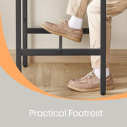 Tall Bar Table for Kitchen or Dining Room Ideal for Breakfast and Small Spaces by Vasagle