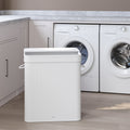 Bamboo Laundry Hamper with Lid and Removable Liner for Bedroom or Bathroom by Songmics