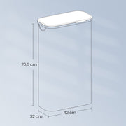 Large Laundry Hamper with Lid 90L Foldable Basket for Clothes and Towels by Songmics