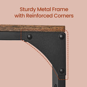 Wall Mounted Coat Rack with Shelf and 10 Removable Hooks for Entryway Storage by Vasagle