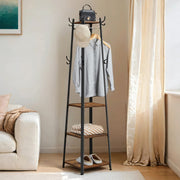 Freestanding Coat Rack with Storage Shelves and Hooks for Entryway by Vasagle VASAGLE