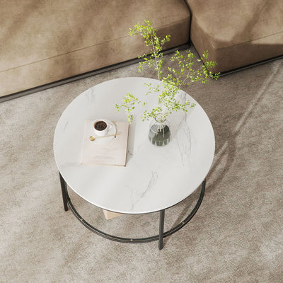 Rectangular Coffee Table with Storage Shelf for Living Room or Lounge by Vasagle VASAGLE